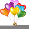Heart Shaped Balloons Clipart Image