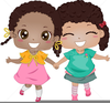 African American Friends Clipart Image