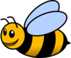 Bee Colored Clip Art