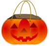 Trick Or Treat Pumpkin Bag Clip Art