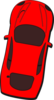 Red Car - Top View - 80 Clip Art