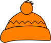Orange Winter Hat Clip Art