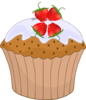 Strawberry Cupcake 4 Clip Art