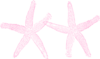 Light Pink Starfish Clip Art