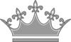 Grey Princess Crown Clip Art