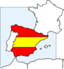 Spain Map And Flag Clip Art