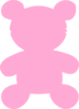 Baby Pink Bear Clip Art