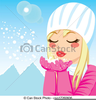 Snow Blowing Clipart Image