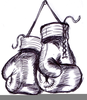 Pink Boxing Glove Clipart Image