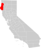 California County Map Humboldt County Highlighted Clip Art