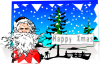 Xmas Postcard Clip Art