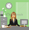 Free Office Desk Clipart Image
