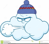 Cloud Blowing Wind Clipart Image