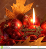 Red Christmas Candle Clipart Image