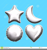 Free Silver Heart Clipart Image