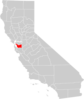 California County Map Alameda County Highlighted Clip Art