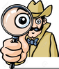 Detective Spy Glass Clipart Image