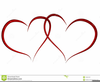 Free Intertwined Hearts Clipart Image