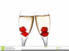 Two Wine Glasses Clipart Image