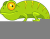 Cute Chameleon Clipart Image