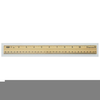 One Inch Ruler Clipart Image