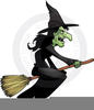 Clipart Witches On Brooms Image