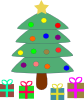 Christmas Tree Gifts Clip Art