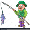 Cartoon Fishing Rod Clipart Image