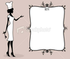 Stock Illustration Cute Chef And Frame Image
