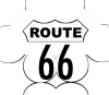 Route 66 Usa Highway Clip Art
