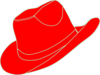 Red Cowgirl Hat  Clip Art