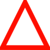 Dark Red Triangle Clip Art