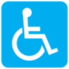 Blue Wheelchair Clip Art