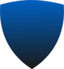 Lighter Blue Gradient Shield Clip Art