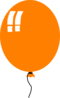Orange Ballon Clip Art