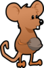 Mouse With A Nut Clip Art