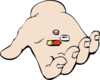Hand And Pills Clip Art