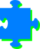 Blue Green Puzzle Clip Art