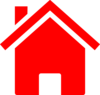 Simple Red House Clip Art