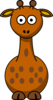 Brown Giraffe With 11 Dots- Fixed Nose Clip Art