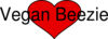 Vegan Beezie Heart Clip Art