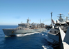Usns Arctic (t-aoe 8), Steams Alongside Uss Theodore Roosevelt During An Underway Replenishment (unrep) Image