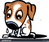 Sad Dog Face Clipart Image