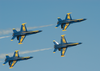 The U.s. Navy S Flight Demonstration Team, The Blue Angels Put On A Spectacular Show During The Annual Naval Air Station Lemoore Air Show. Image