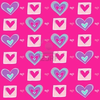Purple Blue And Pink Hearts Image