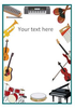 Musical Instruments Border Clipart Image