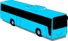 Blue Travel Bus Clip Art
