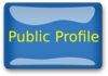 Public Profile Button Clip Art
