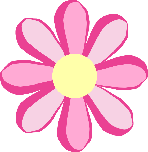 Pink Flower Clip Art at Clker.com - vector clip art online, royalty free &  public domain