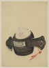 [mouse, Facing Front, Sitting On A Mallet With Red Ribbon Through A Hole In The Handle] Image